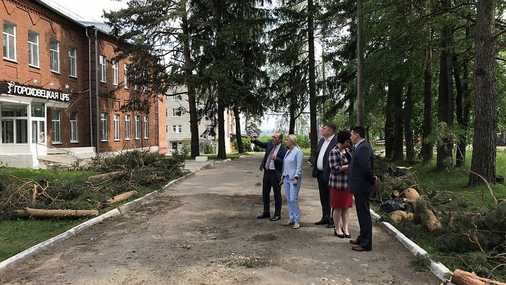 Крышу Гороховецкой райбольницы, сорванную ураганом, восстановят за счет областного бюджета