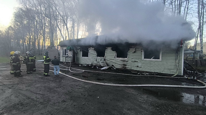 Под Владимиром сгорело придорожное кафе