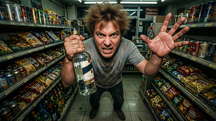 Разбойник напал на директора магазина, которая пыталась остановить кражу алкоголя