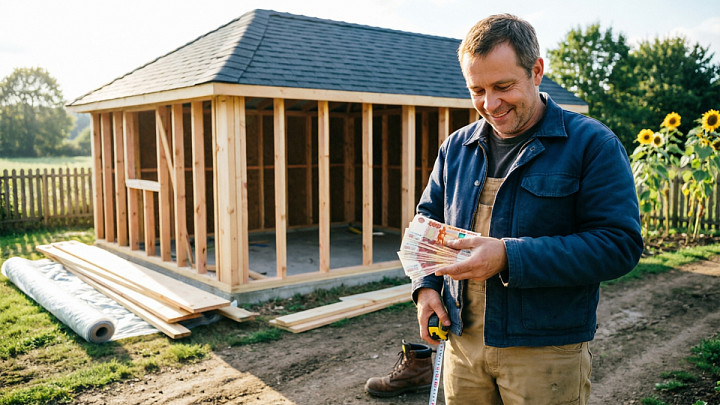 Не построенный вовремя сарай обогатил заказавшего его хозяина садового участка
