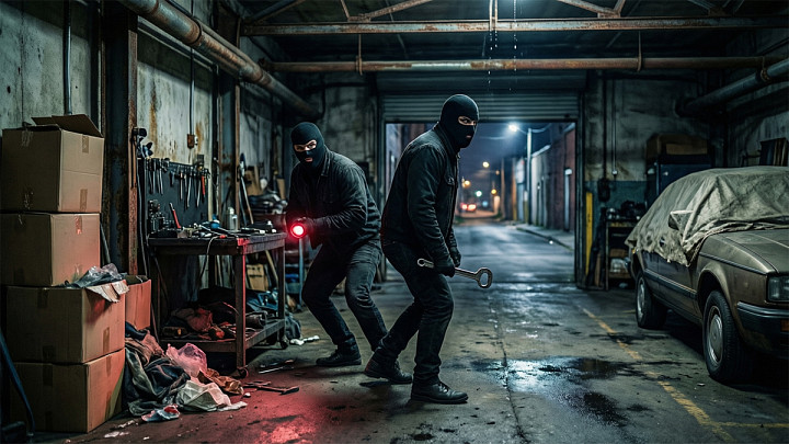 Полиция задержала дуэт гаражных воров