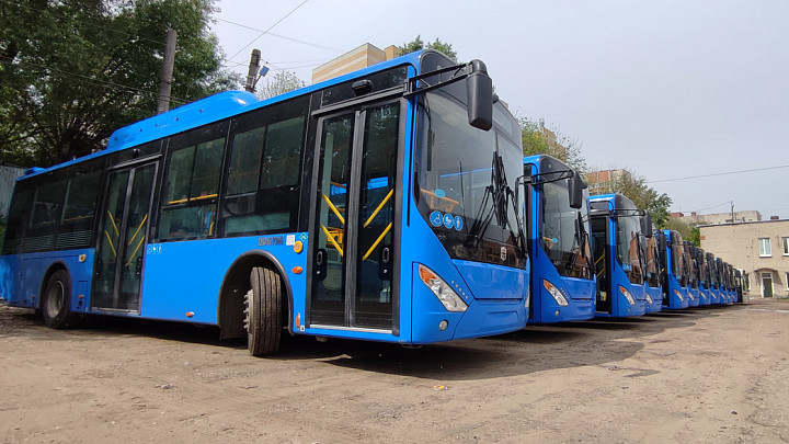 На маршрут 7С в Загородный пустят 13 новых китайских автобусов