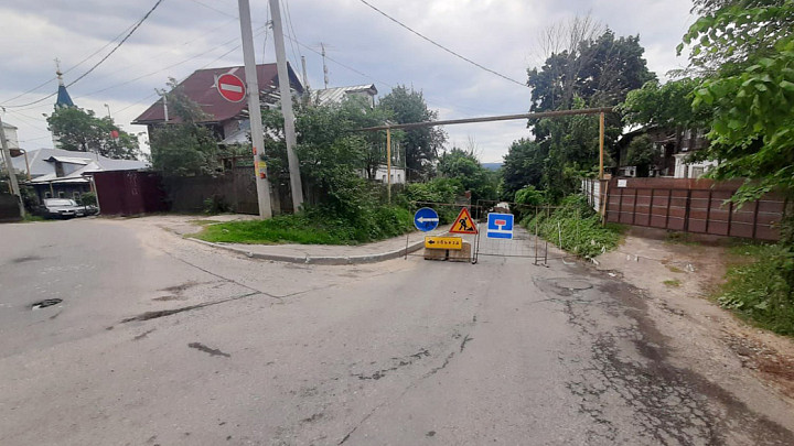 На Летне-Перевозинской улице города Владимира перекрыто движение транспорта