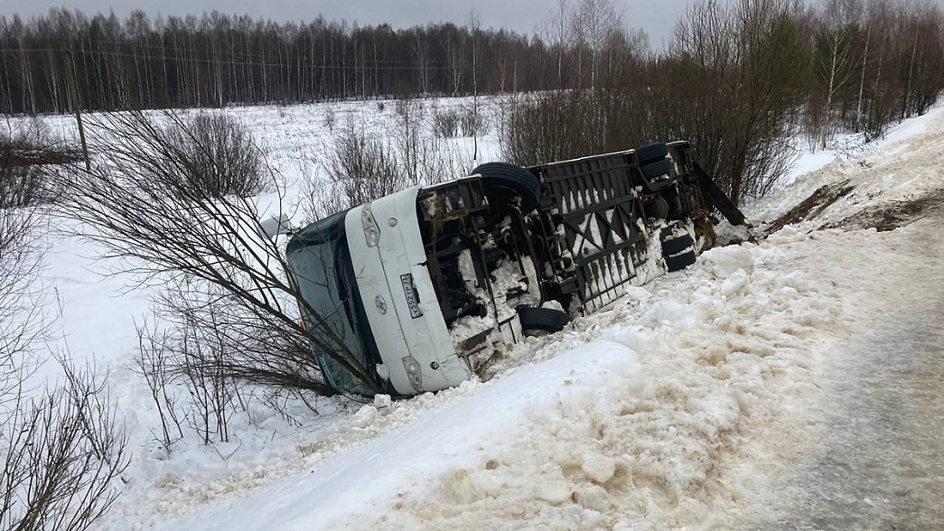 Автобус со школьниками из Струнино попал в аварию в Ярославской области